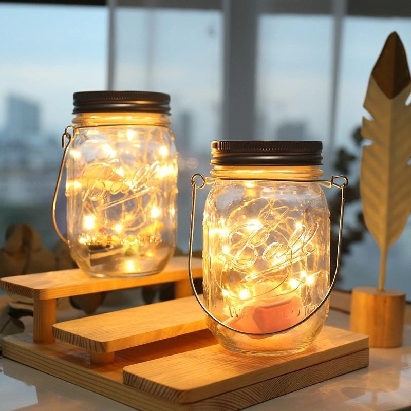 Solar Mason Jar and Crack Bottle Lights