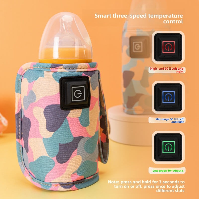 Baby Bottle Thermos Set Children's Universal Outdoor Portable Warm Milk Set Car Constant Temperature Heating Warm Artifact Home Cross-border