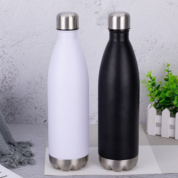 750ml Coke bottle with detachable bottom, outdoor sports water bottle, stainless steel multifunctional thermos cup - TrendTrove