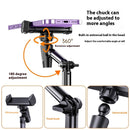 Mobile Phone Stand Desktop Selfie Foldable And Hoisting Double Rod