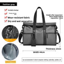 Water-Repellent Large-Capacity Travel Tote Bag with Dry/Wet Separation