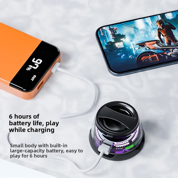 Bluetooth speaker, colorful light, magnetic phone stand