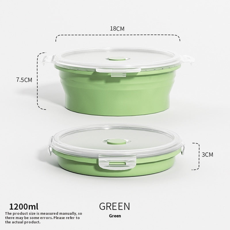 Travel Outdoor Silicone Folding Lunch Box
