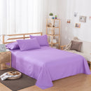 Pure Color Polyester Cotton Extra Bed Sheets Hotel Home