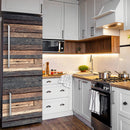 Vintage Brown Wood Grain Stair Sticker