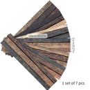 Vintage Brown Wood Grain Stair Sticker