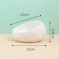 Pet Supplies Bowl Ceramic Cat Bowl Dog Bowl Oblique Mouth