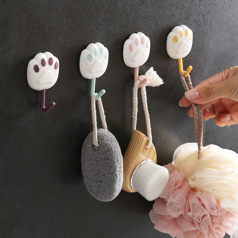 Strong Viscose Hook Cartoon Cat Cute Wall Home Door Back Sticky Hook