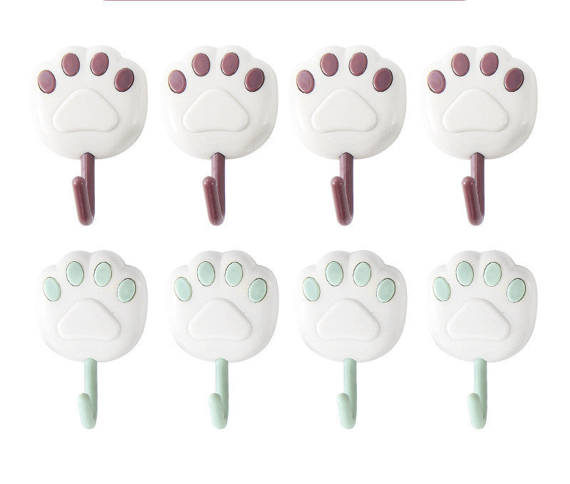 Strong Viscose Hook Cartoon Cat Cute Wall Home Door Back Sticky Hook