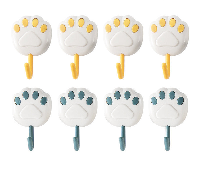 Strong Viscose Hook Cartoon Cat Cute Wall Home Door Back Sticky Hook
