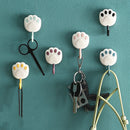 Strong Viscose Hook Cartoon Cat Cute Wall Home Door Back Sticky Hook