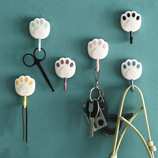 Strong Viscose Hook Cartoon Cat Cute Wall Home Door Back Sticky Hook