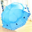 مظلة شمسية دانتيل نسائية واقية من الشمس ومقاومة للأشعة فوق البنفسجية ومظلة عيون الغابة