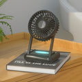 23 Hours Mini Silent Handheld Fan LED Night Light Fan Desktop Folding Small Electric Fan Portable Fan