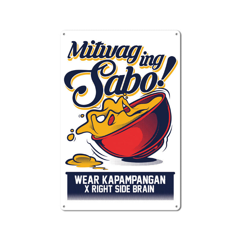 Tin Painting Art Mural Modern Bar Frameless Hanging Picture