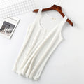 Round Neck Three Buttons Solid Color Women's Vest