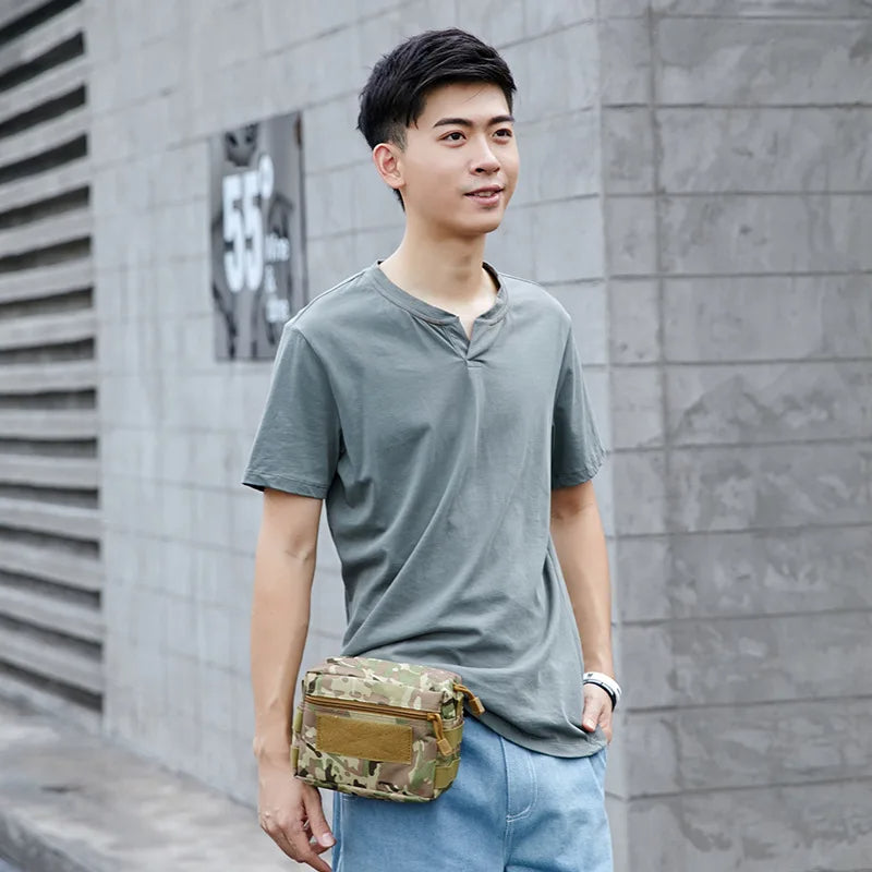 Molle Tactical Admin Pouch EDC Waist Pack Utility Military Magazine Dump Drop Pouches Outdoor Hunting Accessories Organizer Bag - TrendTrove