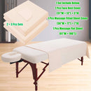 3 Piece Massage Table Sheets Set 2 Sets Massage Bed Cover Soft Waterproof