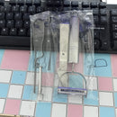 Three-piece set of peeling and scraping in paper card bags