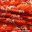 All-cotton Japanese-style gold-embossed fabric