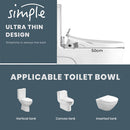 Simplus Non Electric Toilet Seat Bidet With Cover Bathroom Spray Water Wash