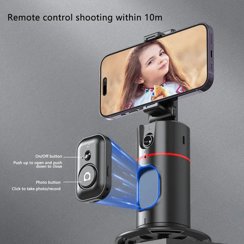 360 Auto Face Tracking Gimbal Auto Tracking Phone Holder Smart Selfie Gimbal Stabilizer with Gesture Control - TrendTrove