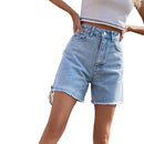 High Waist Loose Casual Women's Denim Shorts