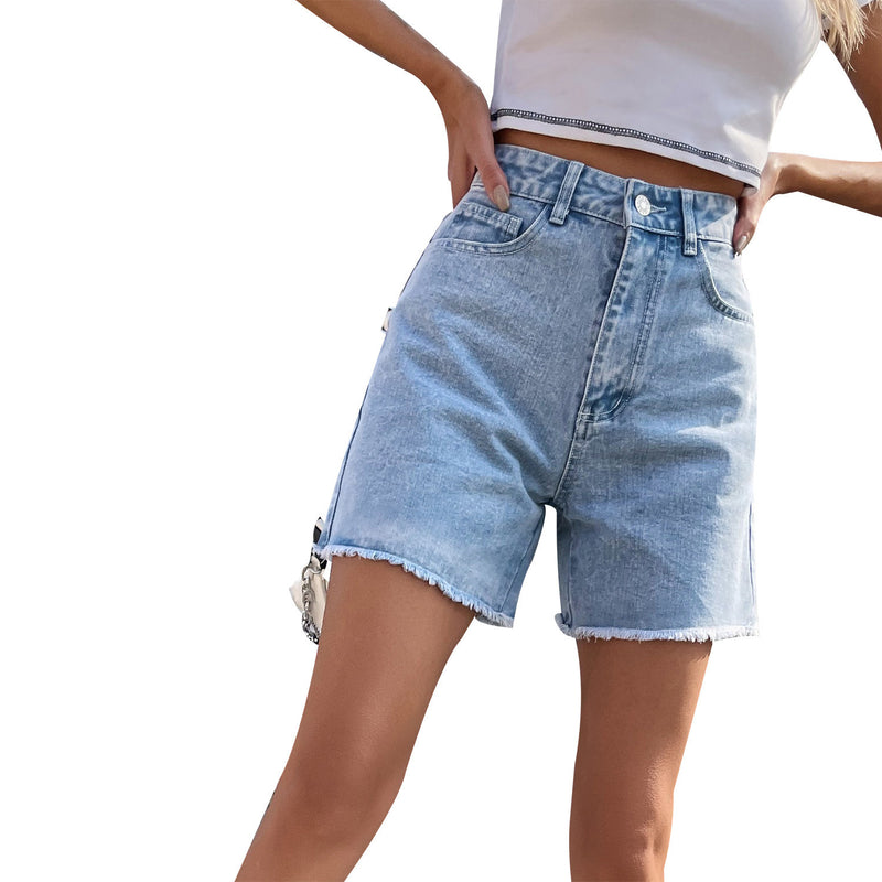 High Waist Loose Casual Women's Denim Shorts