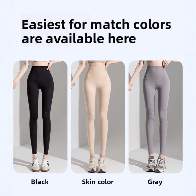 Ice silk shark pants women's ultra-thin high-waisted seamless leggings