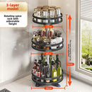 Adjustable Rotatable Metal Kitchen Spice Storage Rack