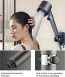 3 Modes Shower Head With Filter High Pressure Water Saving Massage Scalp
