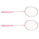 Badminton Rackets Pink Professional Separate Iron Alloy Badminton Rackets for Beginners Student Training