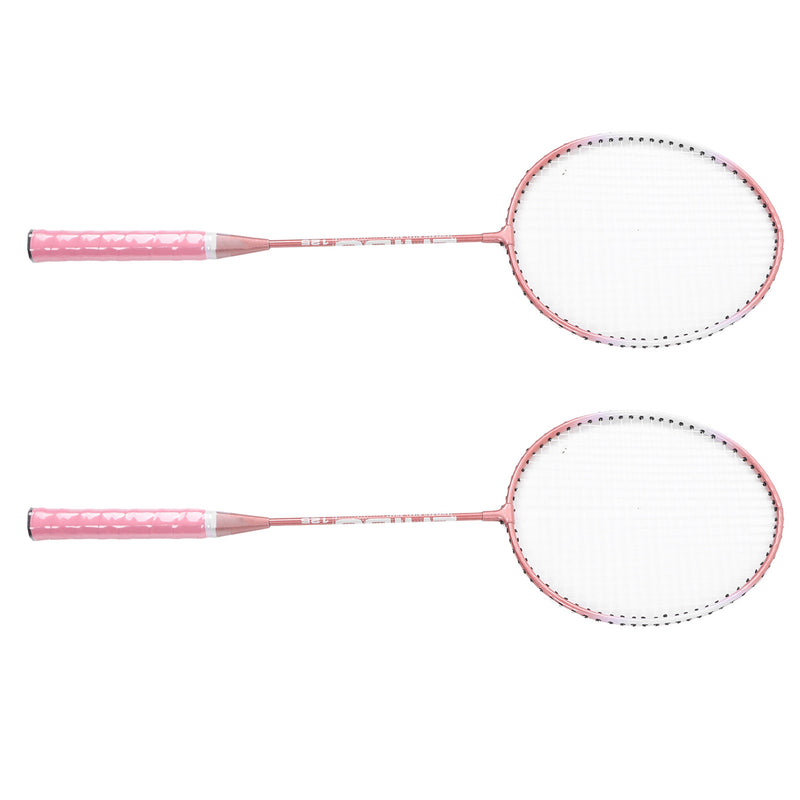 Badminton Rackets Pink Professional Separate Iron Alloy Badminton Rackets for Beginners Student Training