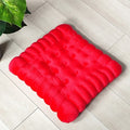 Nordic Creative Soft Plush Simulation Biscuit Office Seat Cushion