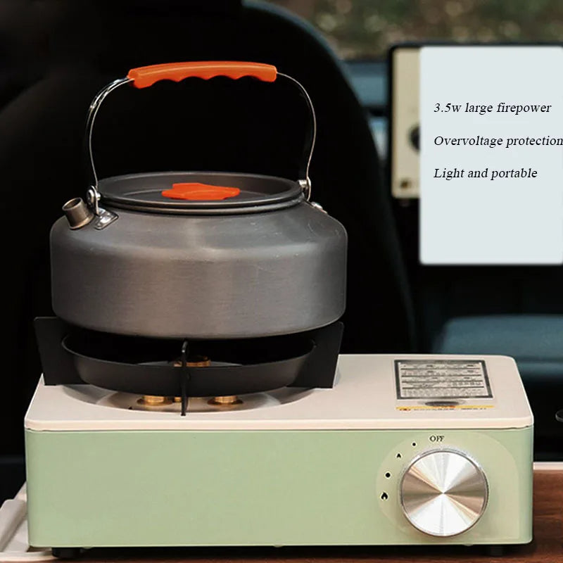 Outdoor Mini Portable Carabiner Stainless Steel 3.5KW Outdoor Camping Equipment Home Appliances Cooktop Gas Stove - TrendTrove