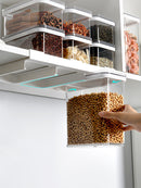 Wall-hung rice bucket with whole grains