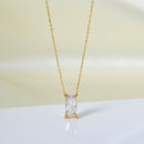 Stainless Steel Zircon Necklace