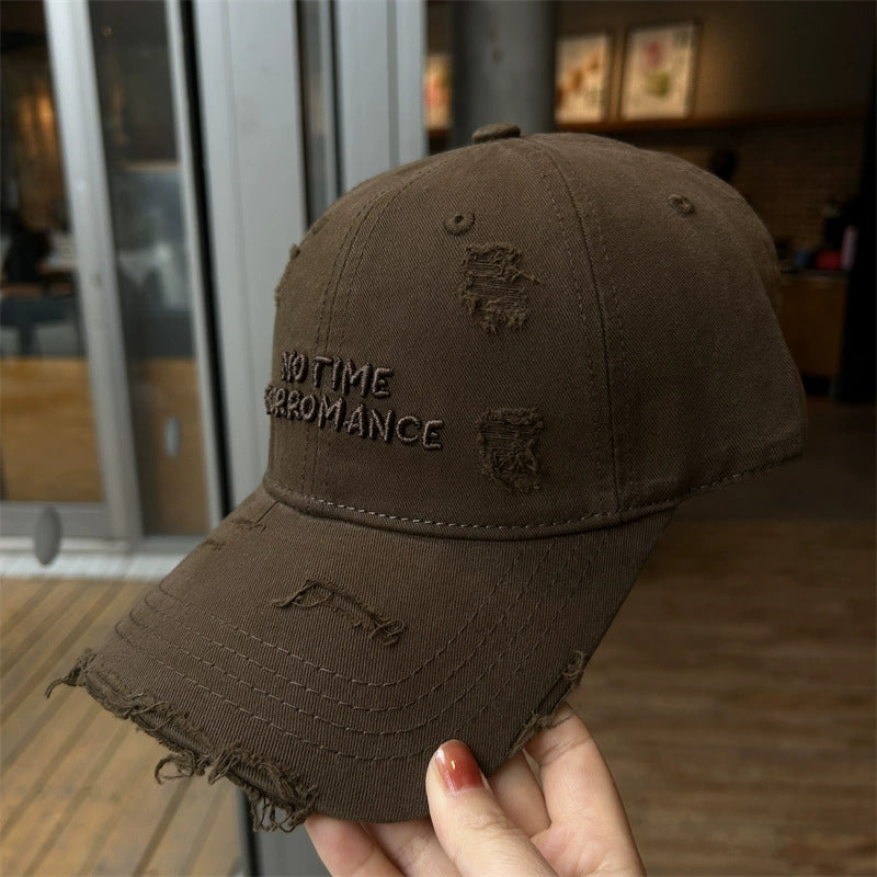 Hole-in-the-head baseball cap