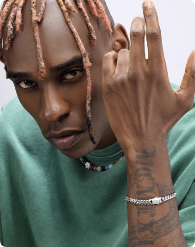 8mm Gold Titanium Steel Cuban Bracelet Men's Hip Hop