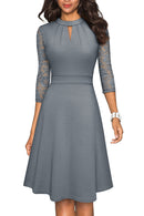 Stand up collar dress, Amazon's best-selling OL commuting big swing A-line skirt