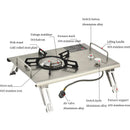 Camping Gas Stove Foldable IGT Gas Stove 4000W Stainless Steel Camping Table Stove Portable Outdoor Picnic Desktop Furnace - TrendTrove