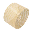 Drum Lamp Shade E27 E14 Clip Fir Leaf Shape Hollow Out Metal Decorative Lampshade Cover for Table Wall Ceiling Lamp Gold