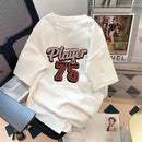 Trendy Summer Bear Print Loose T-Shirt