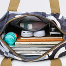 Wheeled Travel Luggage Bag with Water-Repellent Oxford Fabric