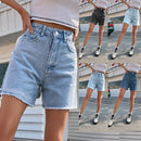 High Waist Loose Casual Women's Denim Shorts