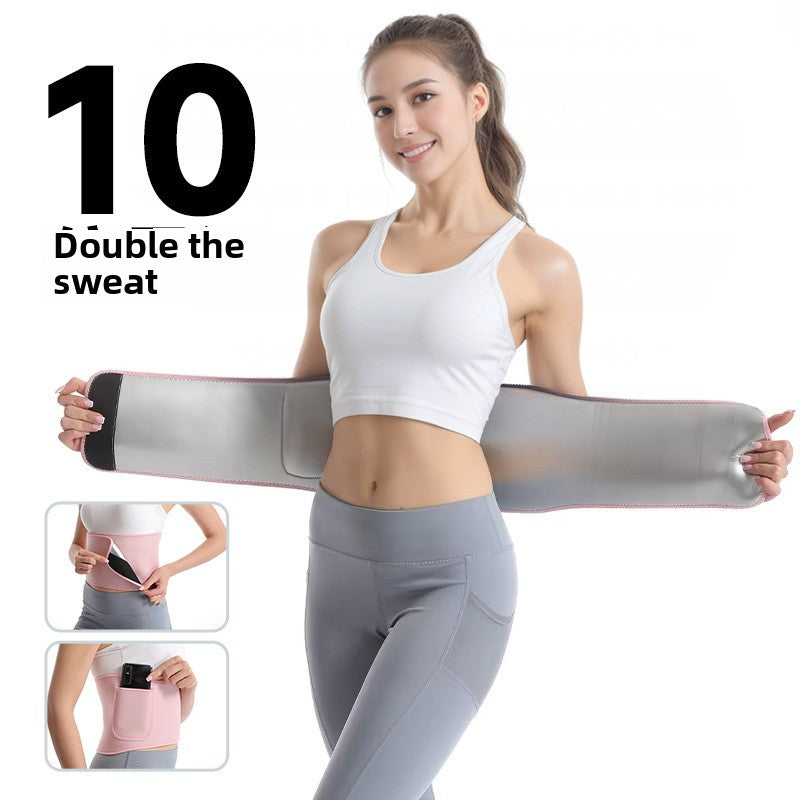 Breathable Sweat Yoga Waist Belt for Fitness and Running
