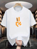 Men's Mesh Print Casual T-Shirt