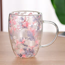 Household borosilicate double-layer glass cup