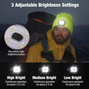 Outdoor sports LED button electronic light knitted hat