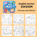 Kids Reusable Water Drawing Book Magic Painting Toy